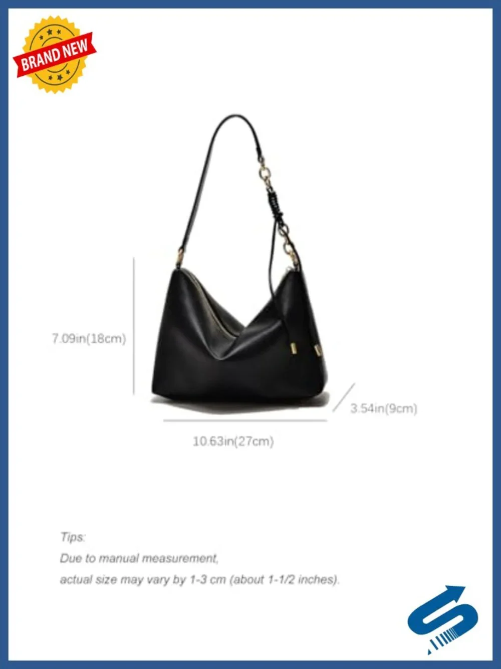 Small Soft Vegan Leather Hobo Purse Crossbody Shoulder Bag with Adjustable Strap